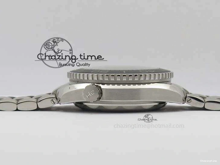 0412 Planet Ocean Master Chronometer Chrono SS OM 1:1 Best Edition Gray Dial On SS Bracelet A Reliable 8180